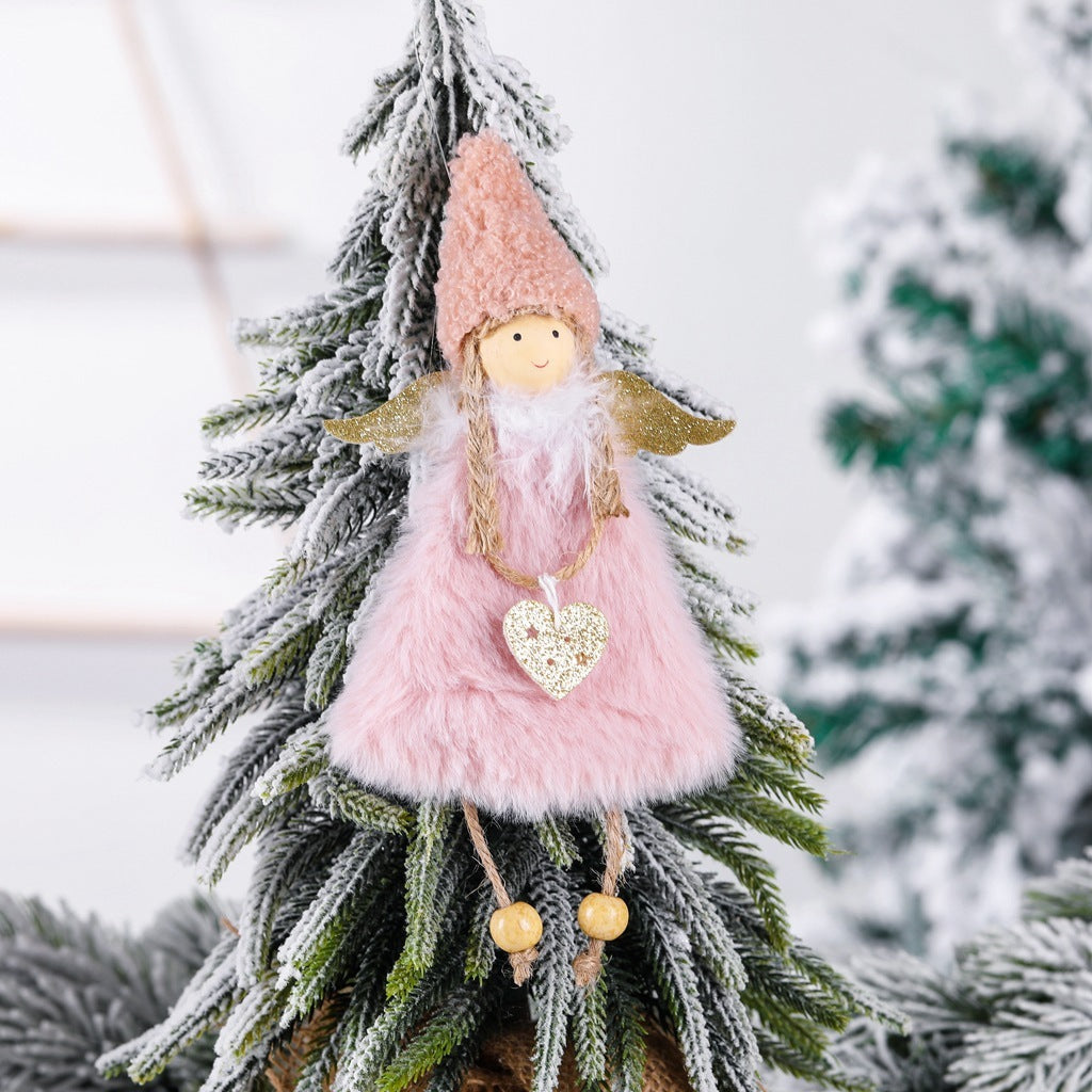 Plüsch mädchen puppe Weihnachten baum anhänger