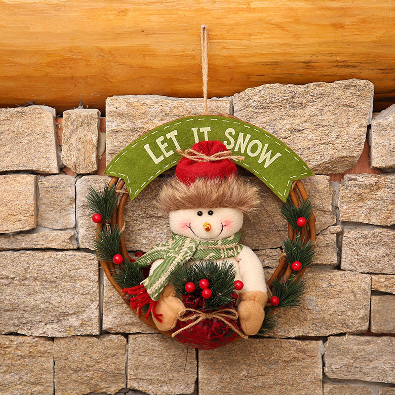 Girlande weihnachten dekoration szene anordnung