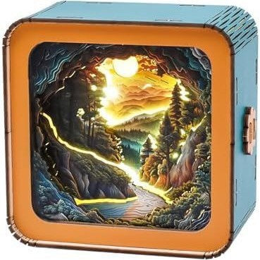 Holzpuzzle Kreative Atmosphäre Kleine Nachtlampe