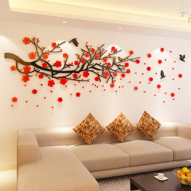 Acrylic Three Dimensional Wall Stickers Room Living Room null