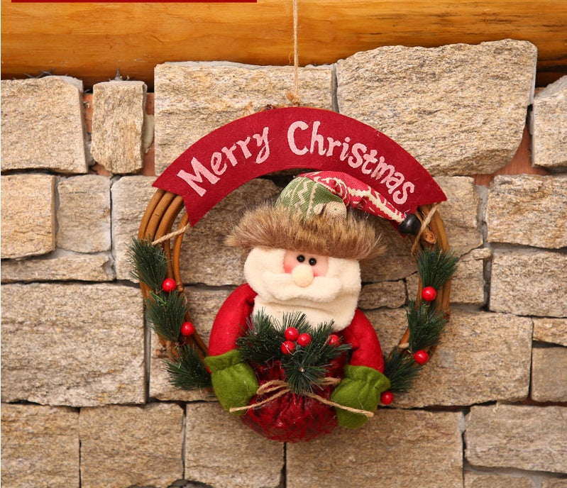 Girlande weihnachten dekoration szene anordnung