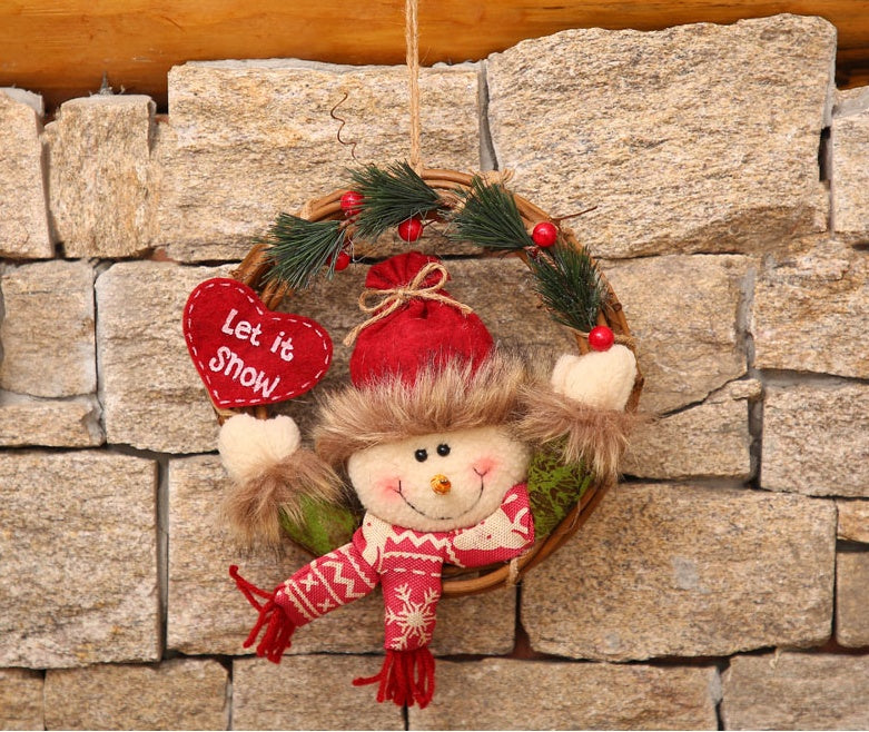 Girlande weihnachten dekoration szene anordnung