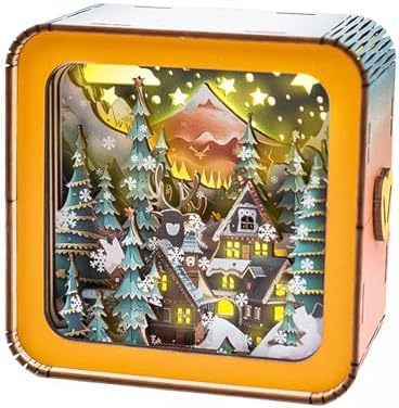 Holzpuzzle Kreative Atmosphäre Kleine Nachtlampe