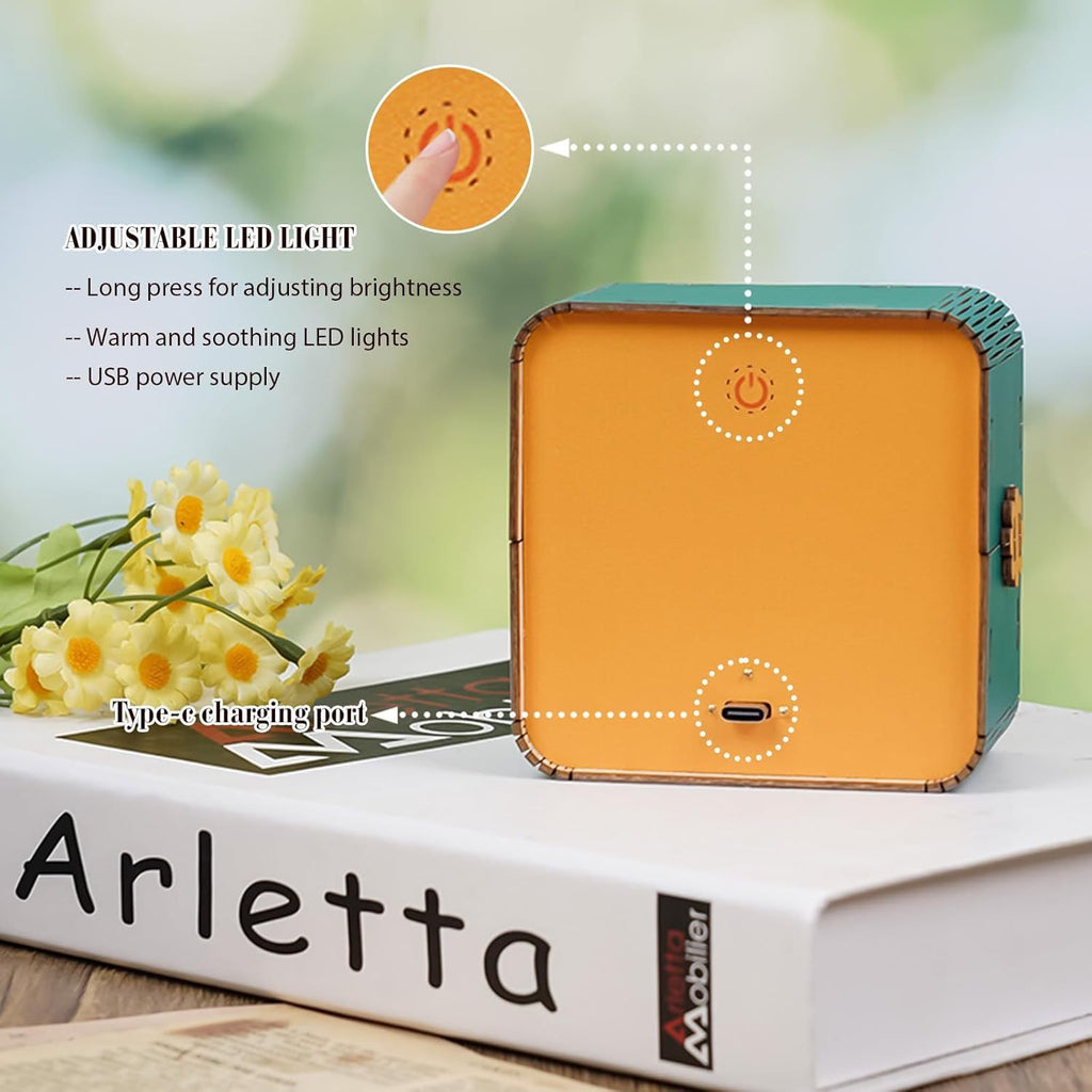 Holzpuzzle Kreative Atmosphäre Kleine Nachtlampe